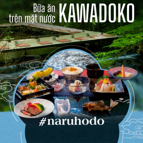 Bữa ăn trên mặt nước Kawadoko – Nghệ thuật giải nhiệt đỉnh cao của người Nhật