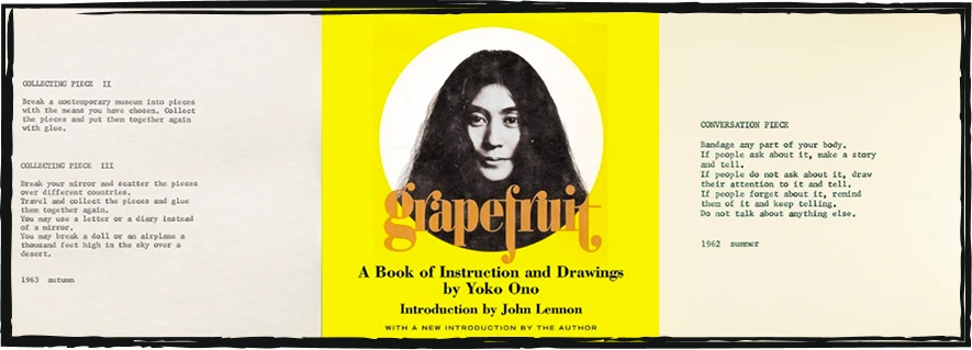 Tập thơ grapefuit của Yoko Ono.