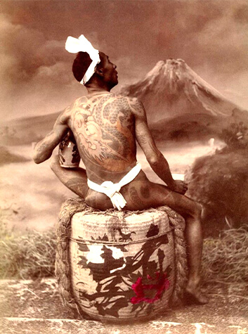 Irezumi rất được các Hikyaku yêu thích. Ảnh: ameblo.jp