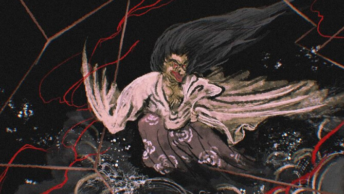 Thiên hoàng Sutoku biến thành Onryo để trả thù.