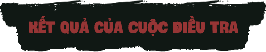 Kết quả của cuộc điều tra