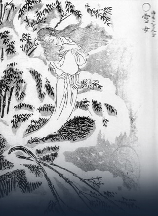 Yuki-onnna trong tác phẩm “Gazu Hyakki Yakou” của Toriyama Sekien. Ảnh: Wikipedia