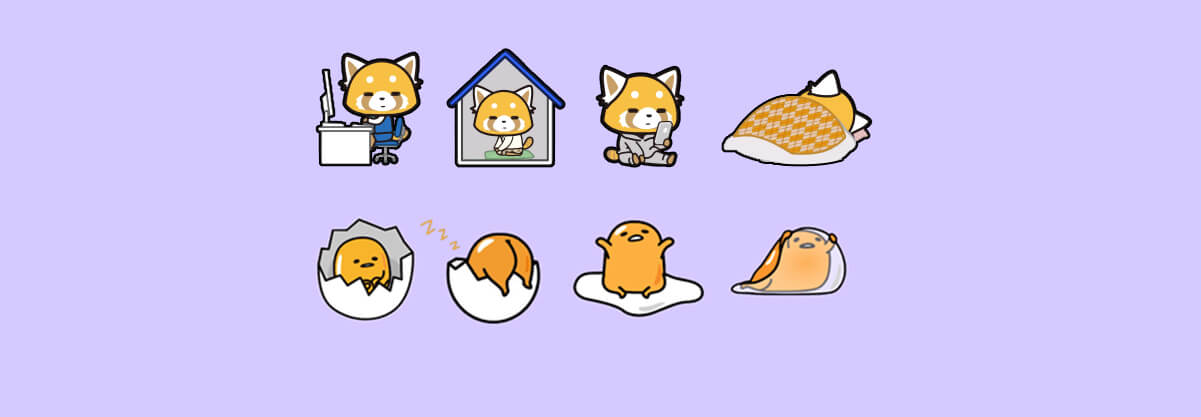 Cuộc sống thường ngày của Retsuko cuồng nộ và trứng lười Gudetama.