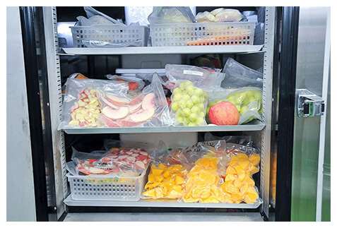 >Trái cây cấp đông trong tủ CAS. Ảnh Nippon