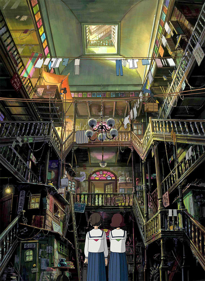 Thiết kế của tòa nhà Latin Quarter do Goro Miyazaki chăm chút là thứ khiến khán giả không khỏi ấn tượng khi xem From Up on Poppy Hill. Thiết kế của tòa nhà Latin Quarter do Goro Miyazaki chăm chút là thứ khiến khán giả không khỏi ấn tượng khi xem From Up on Poppy Hill.