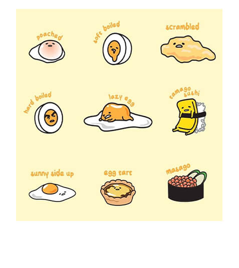 Gudetama có thể trở thành bất kỳ món ăn ngon nào, nhưng nó quá lười để làm điều đó. Gudetama có thể trở thành bất kỳ món ăn ngon nào, nhưng nó quá lười để làm điều đó.