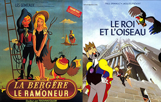 “La Bergère et le Ramoneur” được đổi tên thành “Le Roi et l’Oiseau” vào năm 1980.