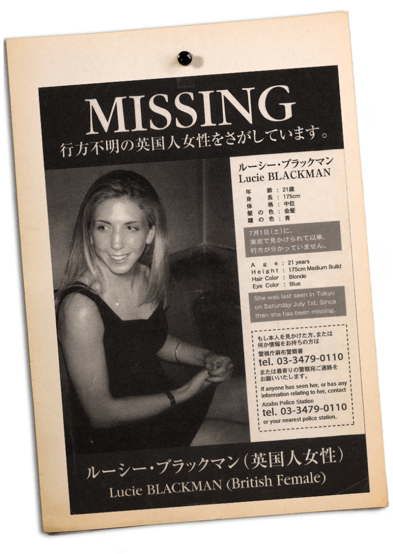 Lucie missing poster