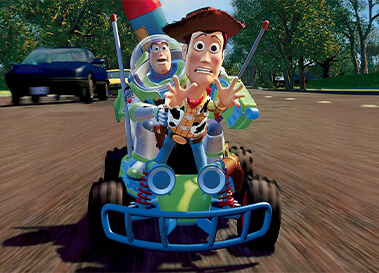 Hai người bạn thân Buzz Lightyear và Woody trong Toy Story. Hai người bạn thân Buzz Lightyear và Woody trong Toy Story.