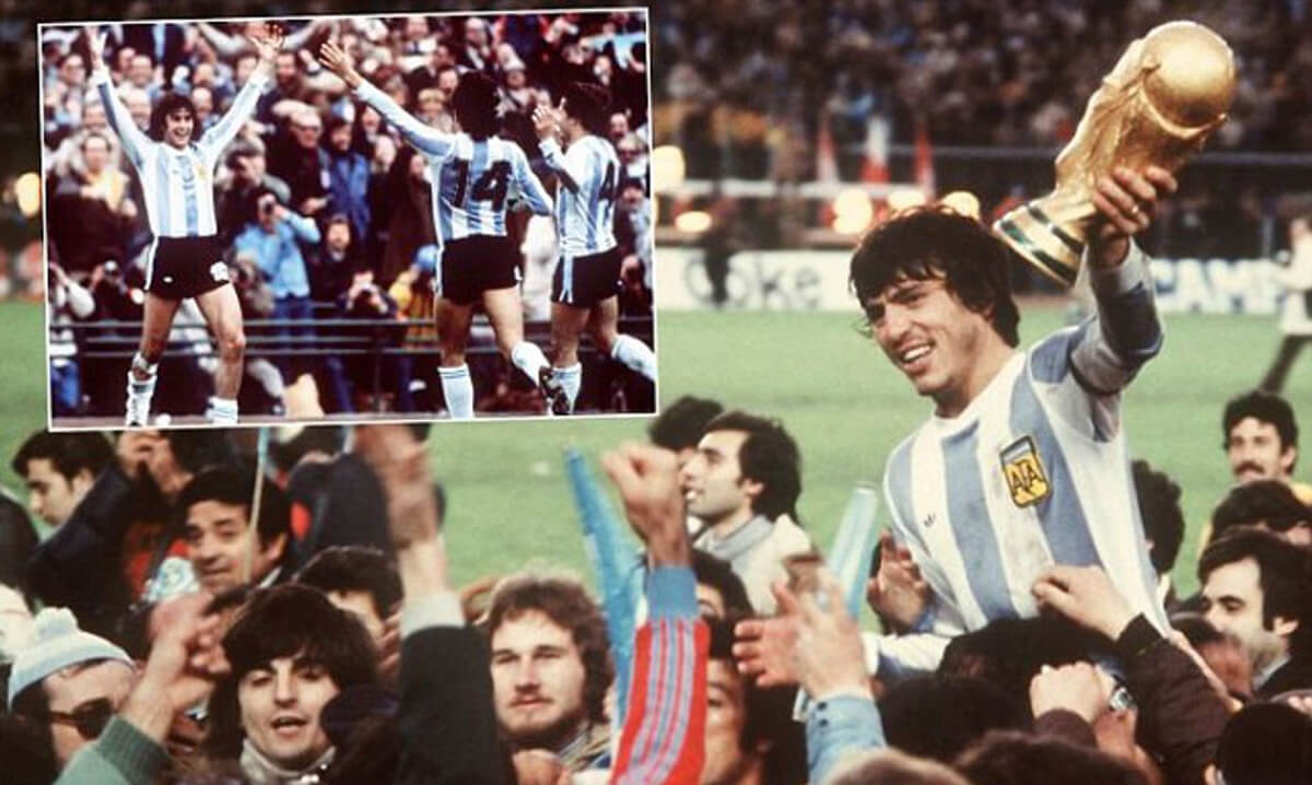 Mario Kempes dẫn dắt đội tuyển Argentina đến chức vô địch World Cup 1978. Mario Kempes dẫn dắt đội tuyển Argentina đến chức vô địch World Cup 1978.