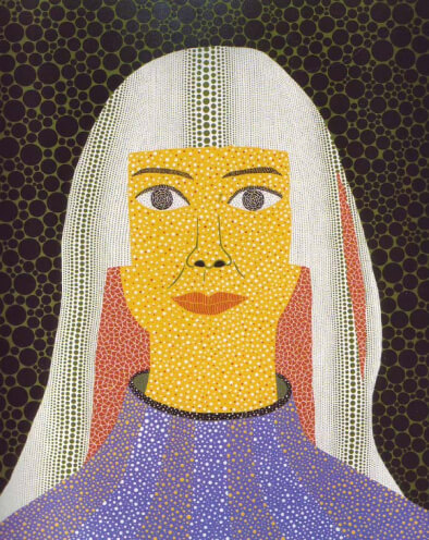 Chân dung tự họa của Kusama (2008). Chân dung tự họa của Kusama (2008).