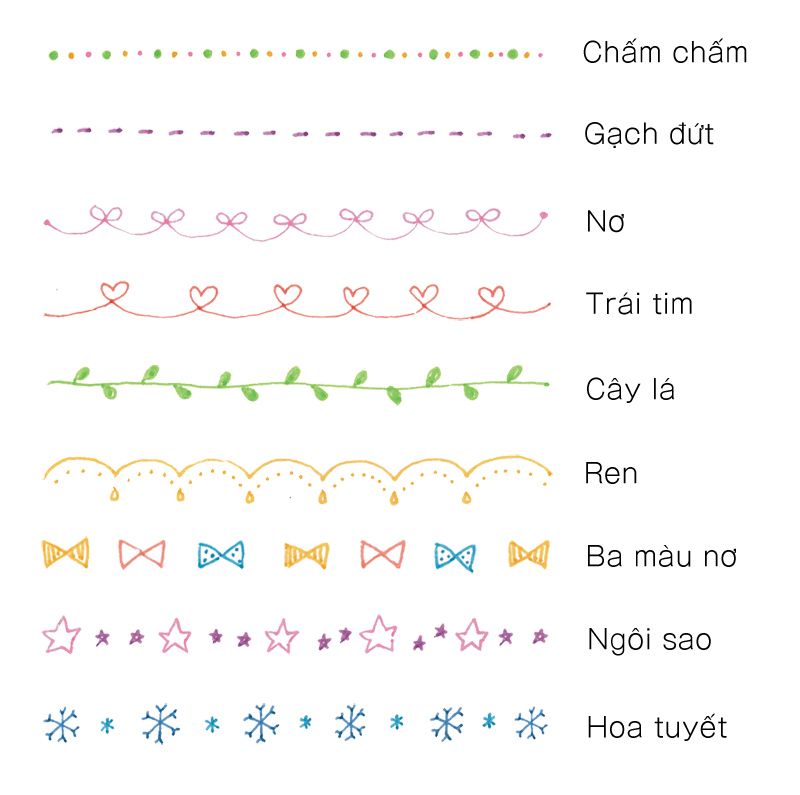 đường viền trang trí đường viền trang trí