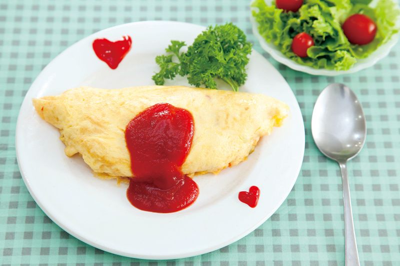 cơm trứng cuộn Nhật Bản Omuraisumuraisu