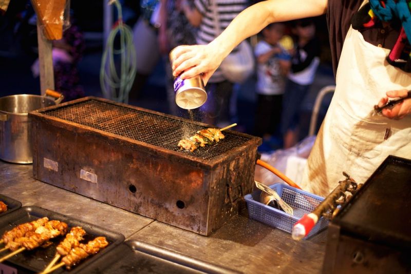 ẩm thực tại lễ hội Gion