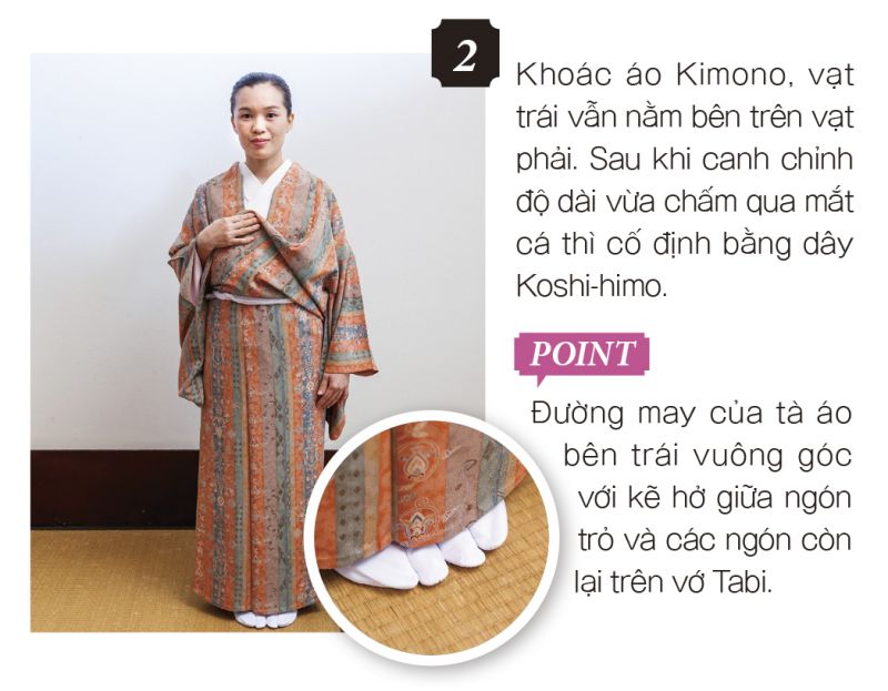trình tự mặc Kimono trình tự mặc Kimono