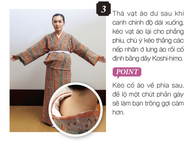 trình tự mặc Kimono trình tự mặc Kimono