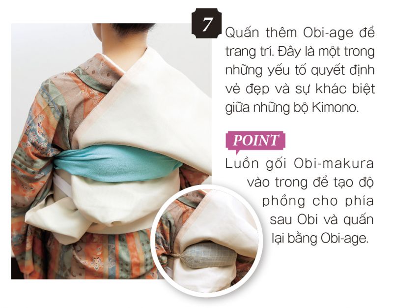 trình tự mặc Kimono trình tự mặc Kimono