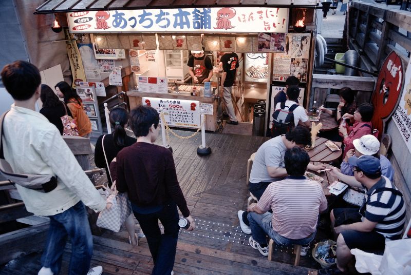 cửa hàng Takoyaki ở Osaka cửa hàng Takoyaki ở Osaka