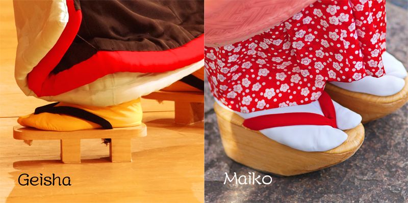 guốc gỗ Geisha và Maiko