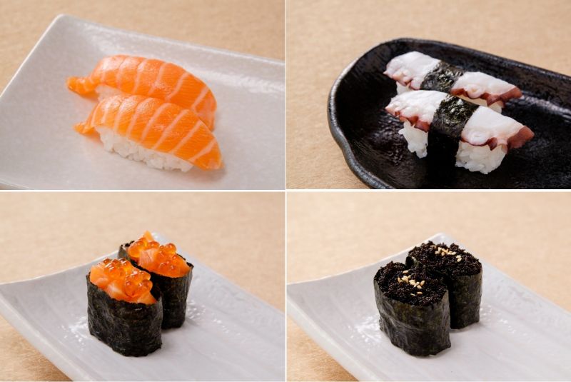 món sushi băng chuyền