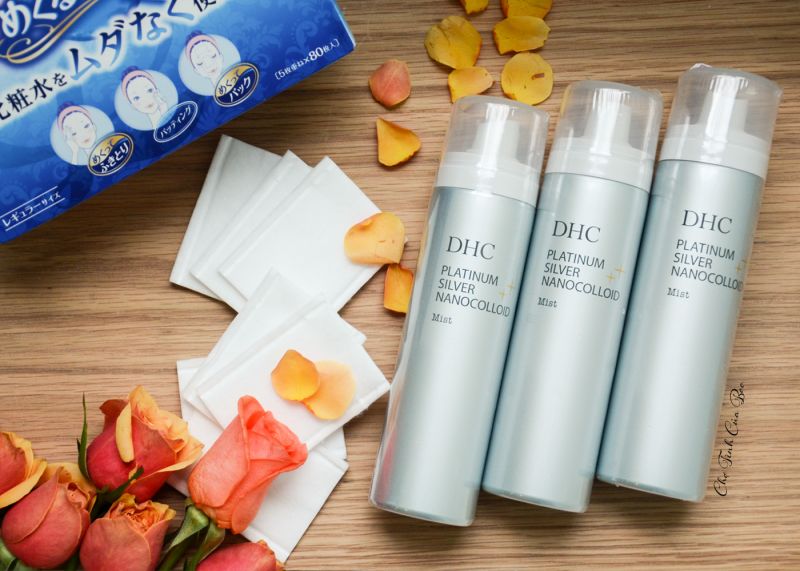 Lotion Mask làm từ bông tẩy trang Cotton Labo và Xịt khoáng DHC Lotion Mask làm từ bông tẩy trang Cotton Labo và Xịt khoáng DHC