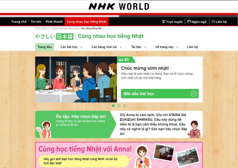 web đọc truyện tiếng nhật