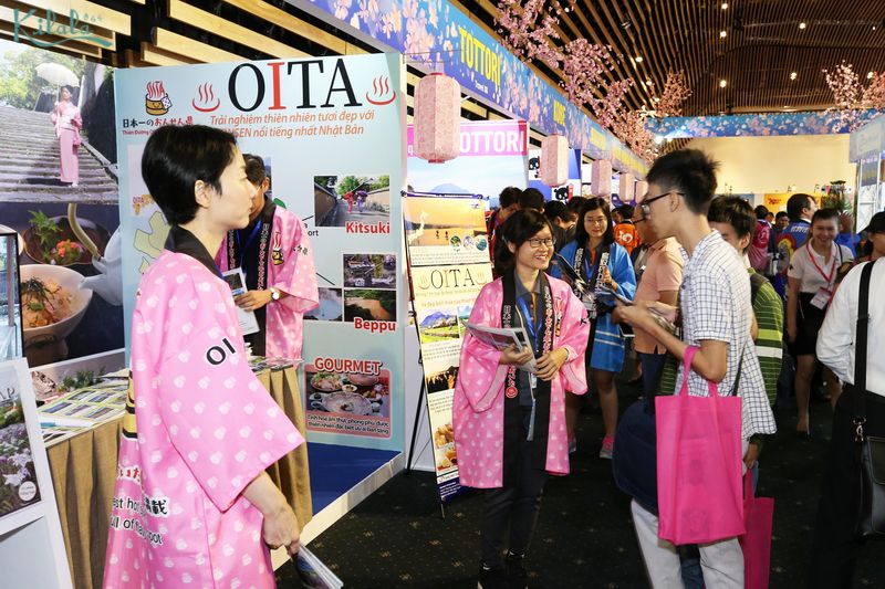 Gian hàng giới thiệu du lịch của tỉnh Oita