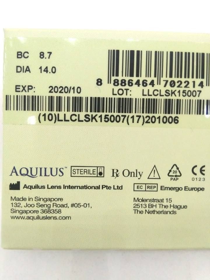 Thông số trên kính áp tròng Thông số trên kính áp tròng