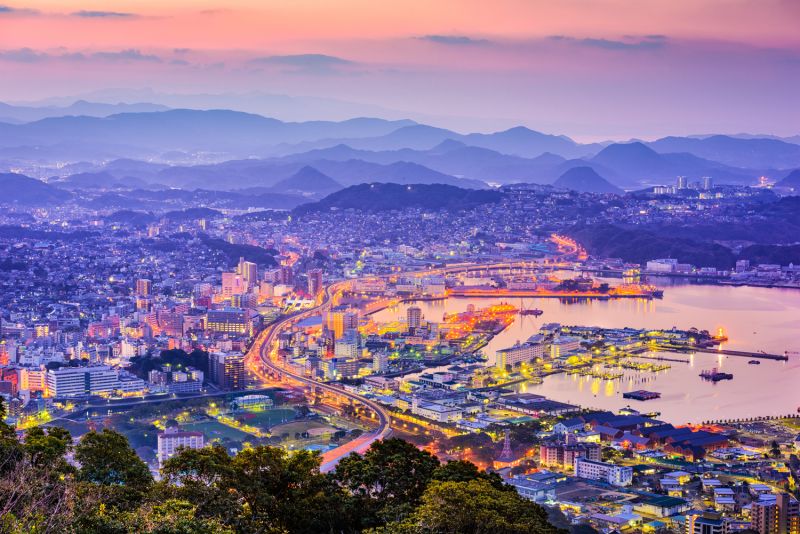 Cảnh đêm Nagasaki