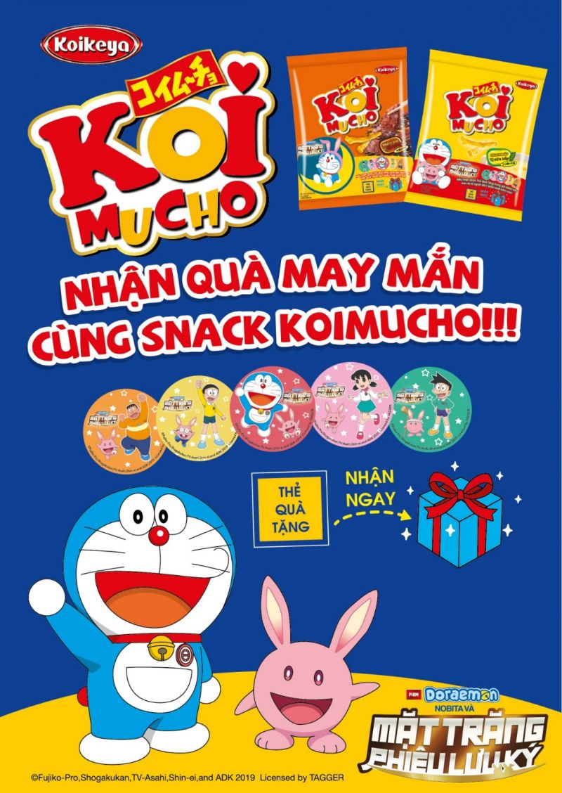 Koikeya liên kết phim Doraemon Mặt trăng phiêu lưu kí Koikeya liên kết phim Doraemon Mặt trăng phiêu lưu kí