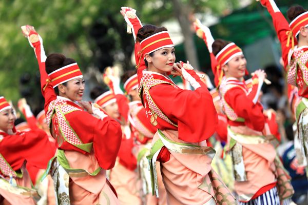 điệu nhảy Yosakoi đa dạng điệu nhảy Yosakoi đa dạng