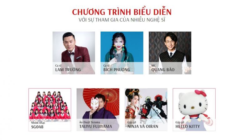 chương trình biễu diễn