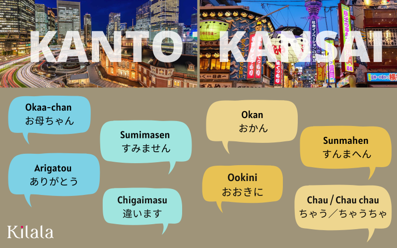 khác nhau giữa kanto và kansai