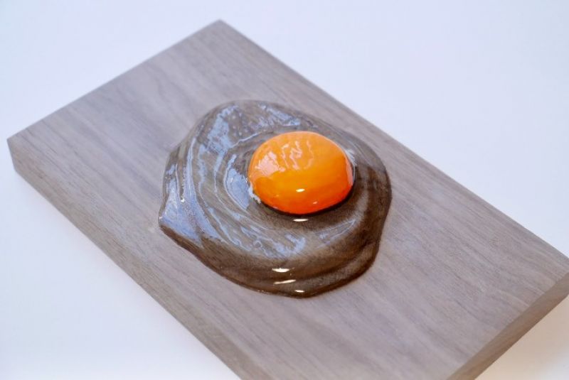 tác phẩm điêu khắc trứng